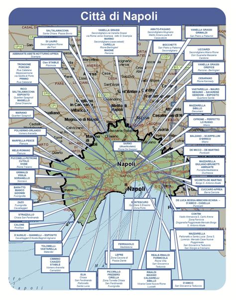 La mappa della camorra a Napoli: i nomi dei clan e le。